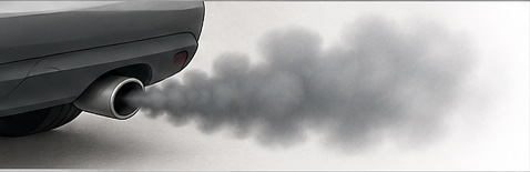 grey exhaust smoke